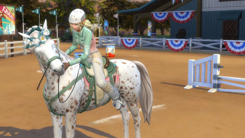 Riccona con cavallo bianco Riccona con cavallo bianco